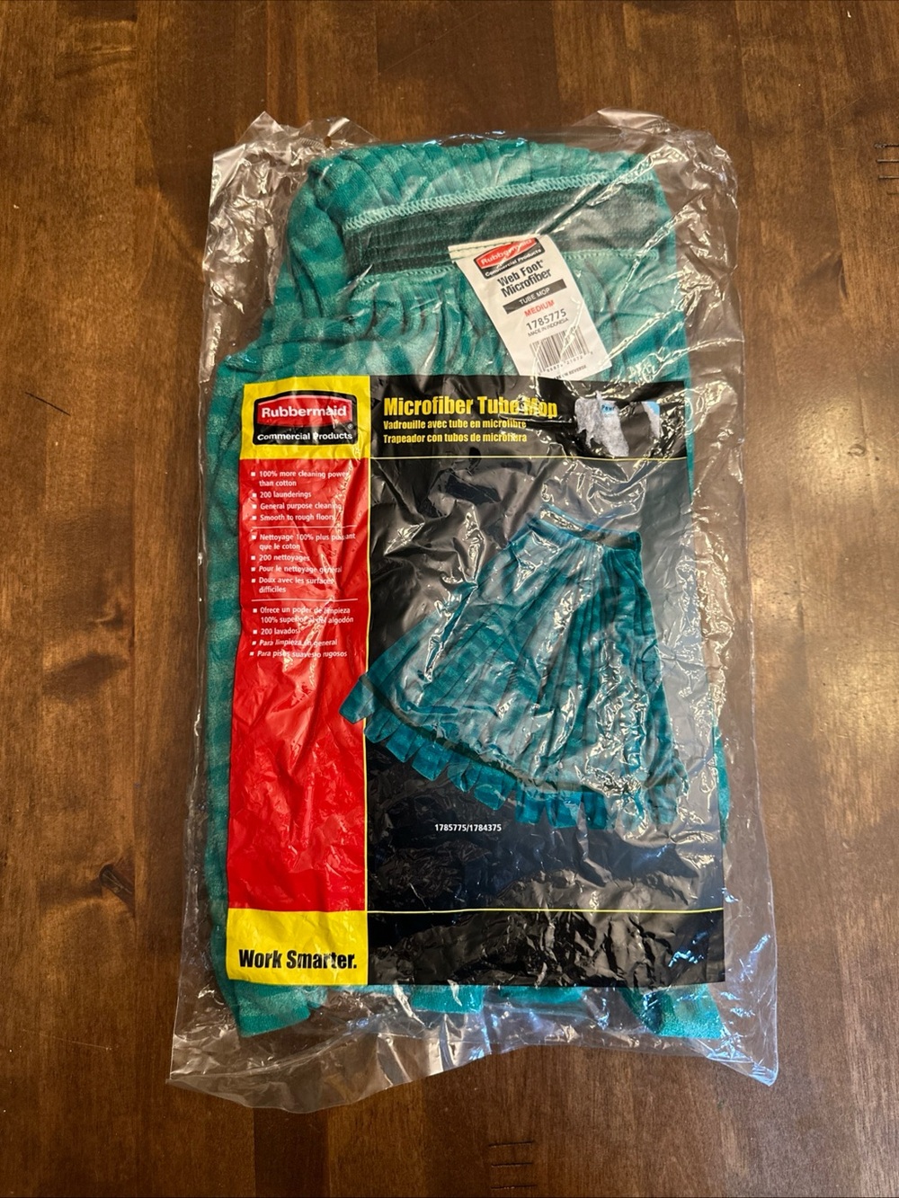 Rubbermaid Commercial Microfiber Tube Mop Refill 1785775 One NEW